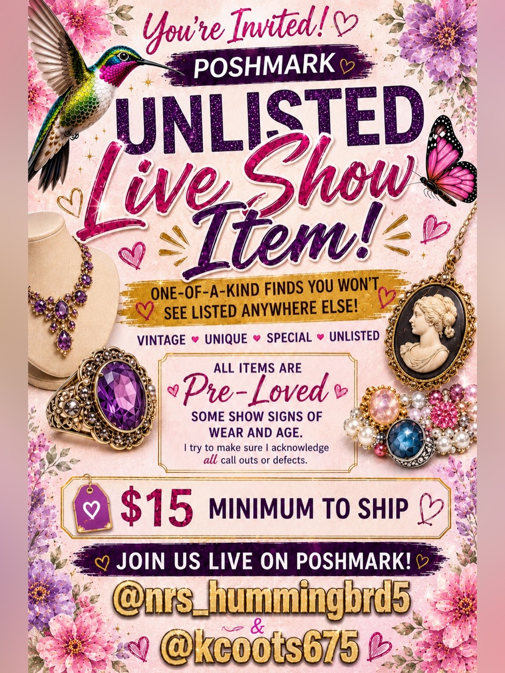 Unlisted live show item